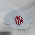 BLOOPER KIDS: Monogrammed White Eyelet Baby Bloomers