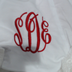 BLOOPER KIDS: Monogrammed White Eyelet Baby Bloomers