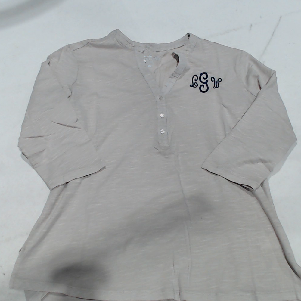 BLOOPER CLOTHING: Monogrammed Henley