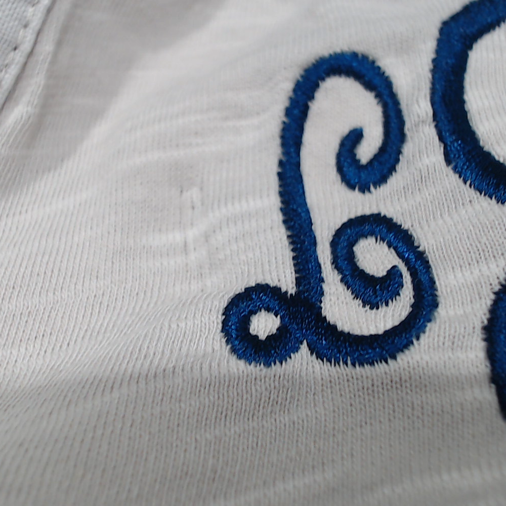 BLOOPER CLOTHING: Monogrammed Henley
