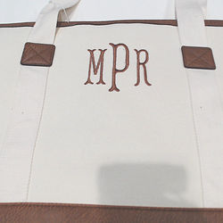 BLOOPER BAG: Monogrammed Extra Large Tote Bag