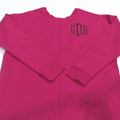 BLOOPER CLOTHING: Monogrammed Open Back Sweatshirt