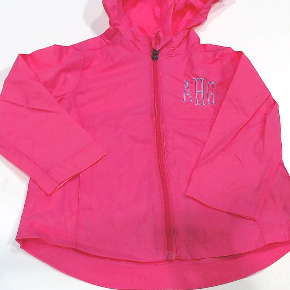 BLOOPER KIDS: Monogrammed Kids Lightweight Rain Jacket