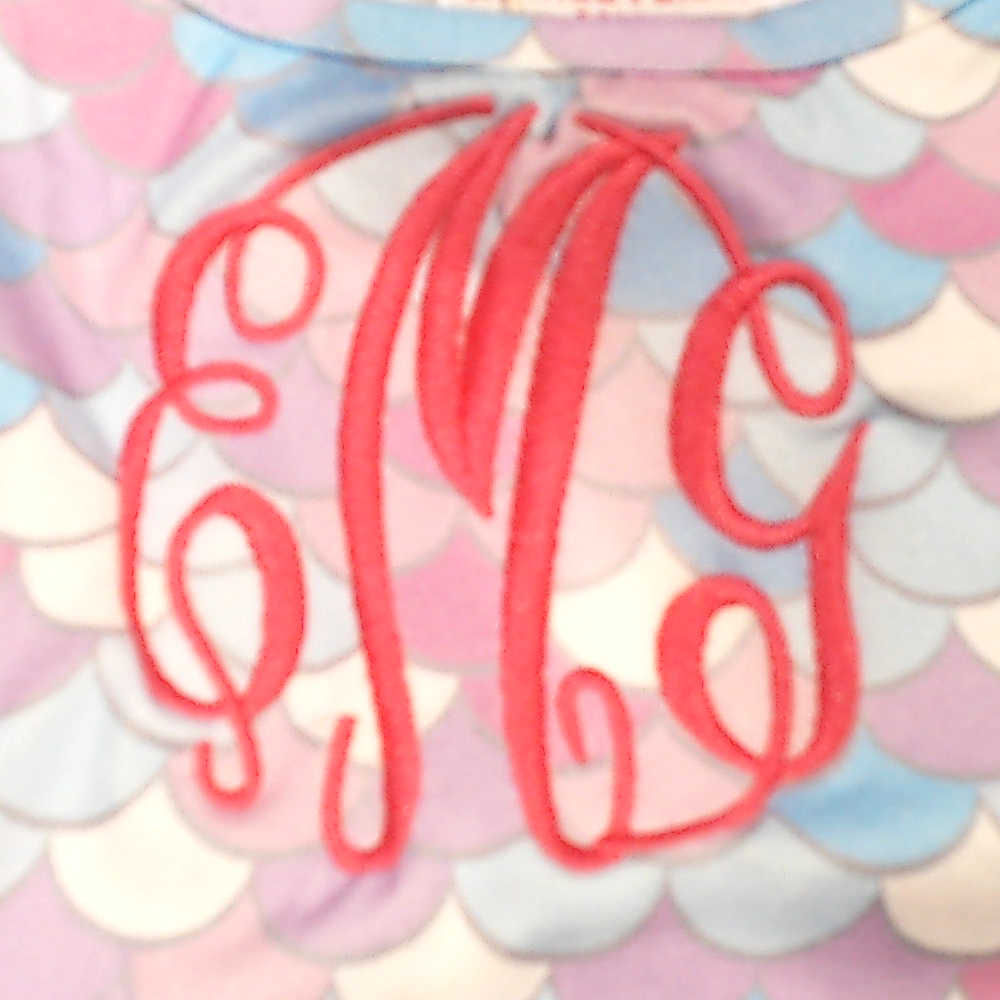 BLOOPER KIDS: Monogrammed Girls Ruffle Dress