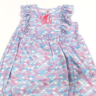 BLOOPER KIDS: Monogrammed Girls Ruffle Dress