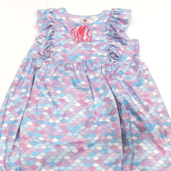 BLOOPER KIDS: Monogrammed Girls Ruffle Dress