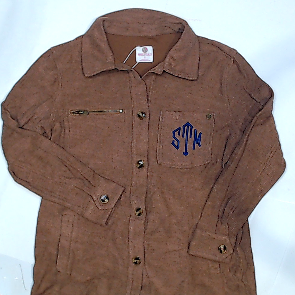 BLOOPER CLOTHING: Monogrammed Shirt Jacket