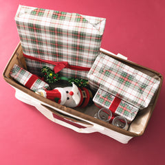 inside of christmas wire top extra large tote with presents 