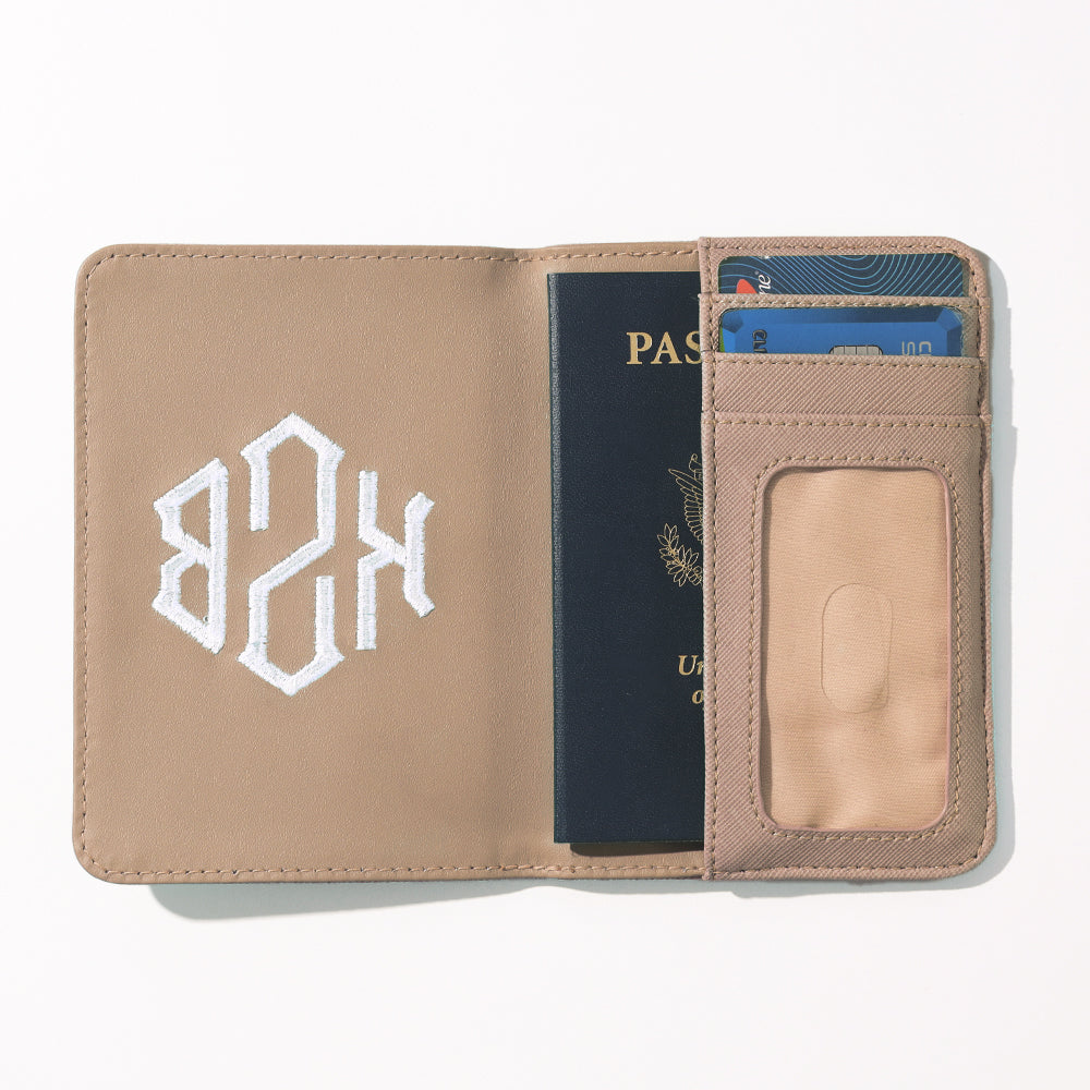 inside of monogrammed travel set