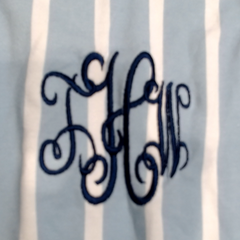 BLOOPER CLOTHING: Monogrammed Ruffle Top