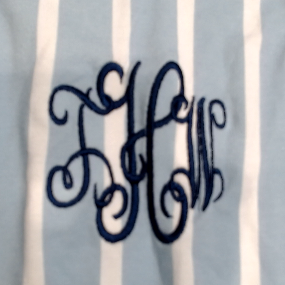 BLOOPER CLOTHING: Monogrammed Ruffle Top