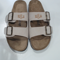 BLOOPER SHOES: Monogrammed Double Strap Sandals
