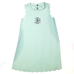 BLOOPER KIDS: Monogrammed Girls Scallop Dress