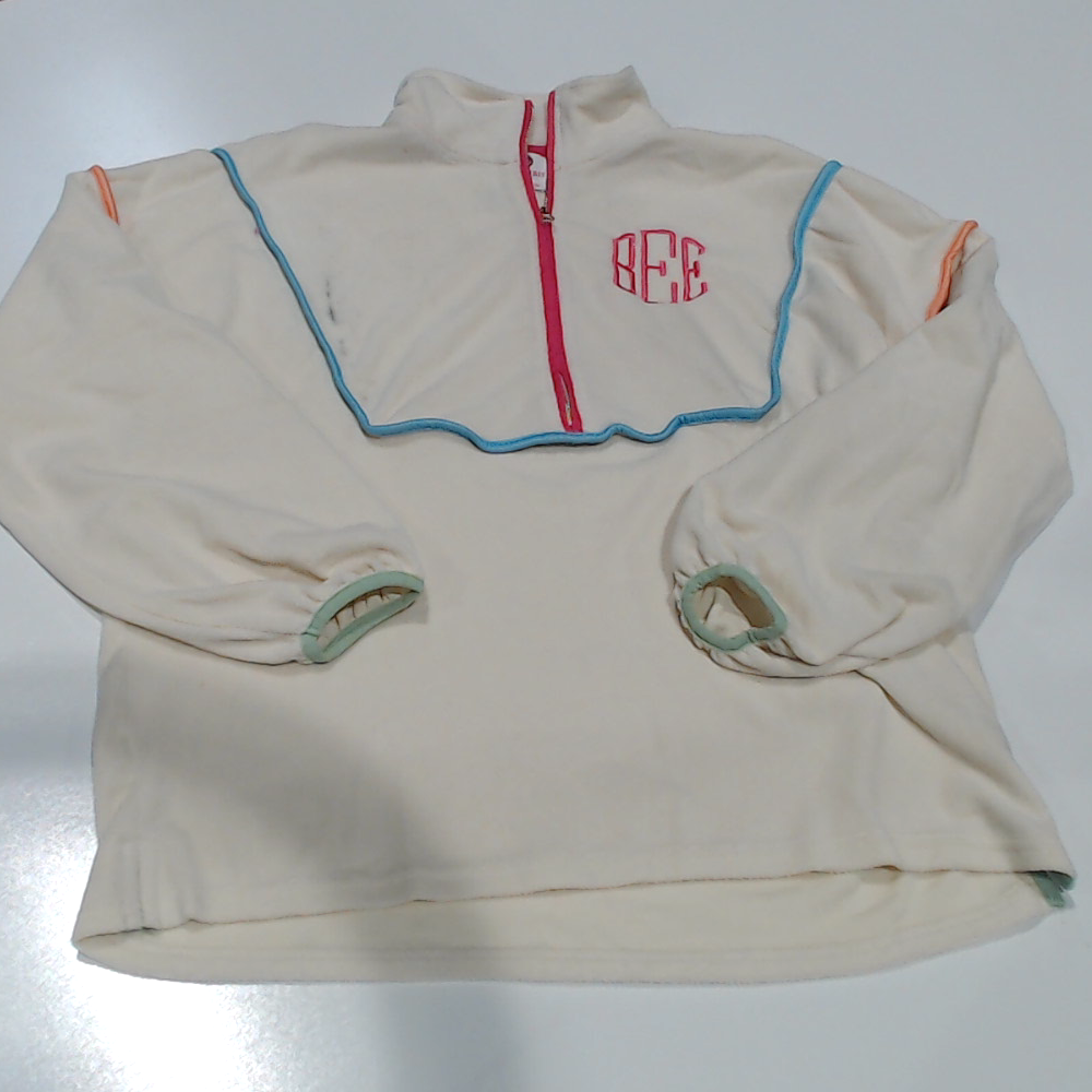 BLOOPER CLOTHING: Monogrammed Piped Pullover Sweatshirt