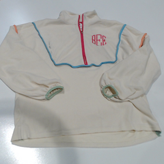 BLOOPER CLOTHING: Monogrammed Piped Pullover Sweatshirt