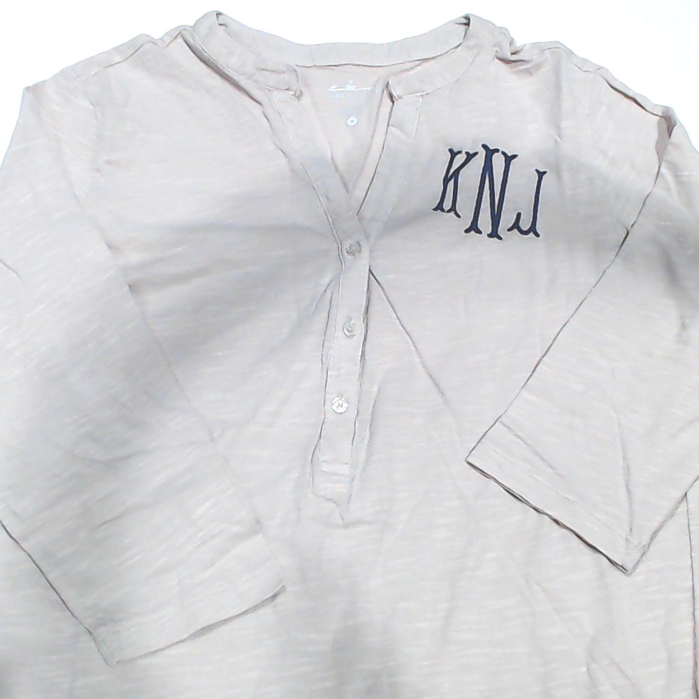 BLOOPER CLOTHING: Monogrammed Henley