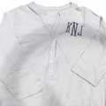 BLOOPER CLOTHING: Monogrammed Henley
