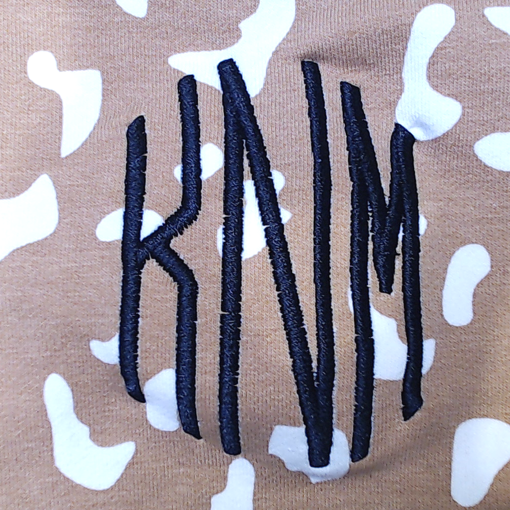 BLOOPER KIDS: Monogrammed Kids Striped Sleeve Shirt