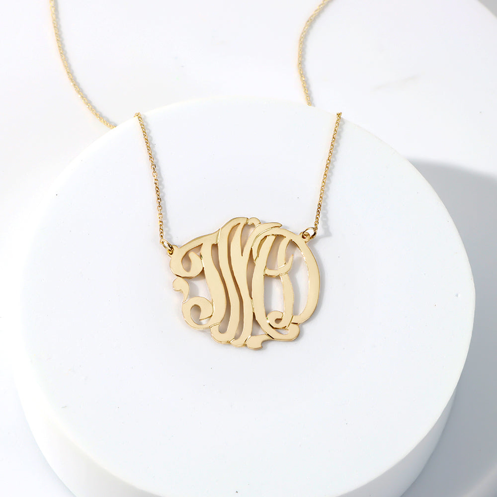 gold plated custom personalized necklace