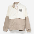 monogrammed colorblock jacket