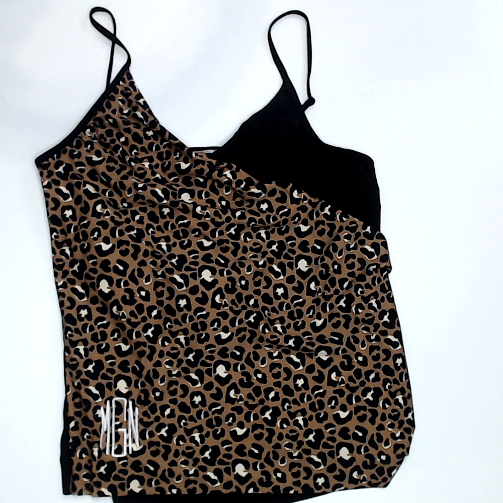 BLOOPER SWIM: Monogrammed Ruched Tankini