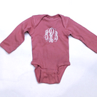 BLOOPER KIDS: Monogrammed Baby Long Sleeve Bodysuit