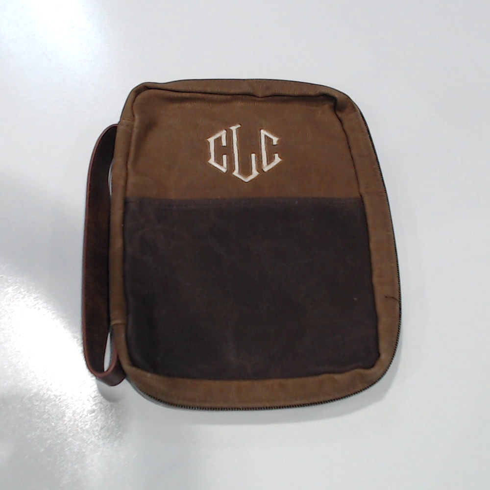 BLOOPER ACCESSORY: Personalized Waxed Canvas Bible Carrier