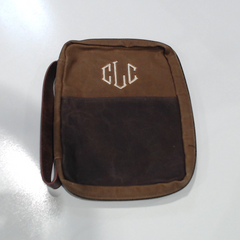 BLOOPER ACCESSORY: Personalized Waxed Canvas Bible Carrier