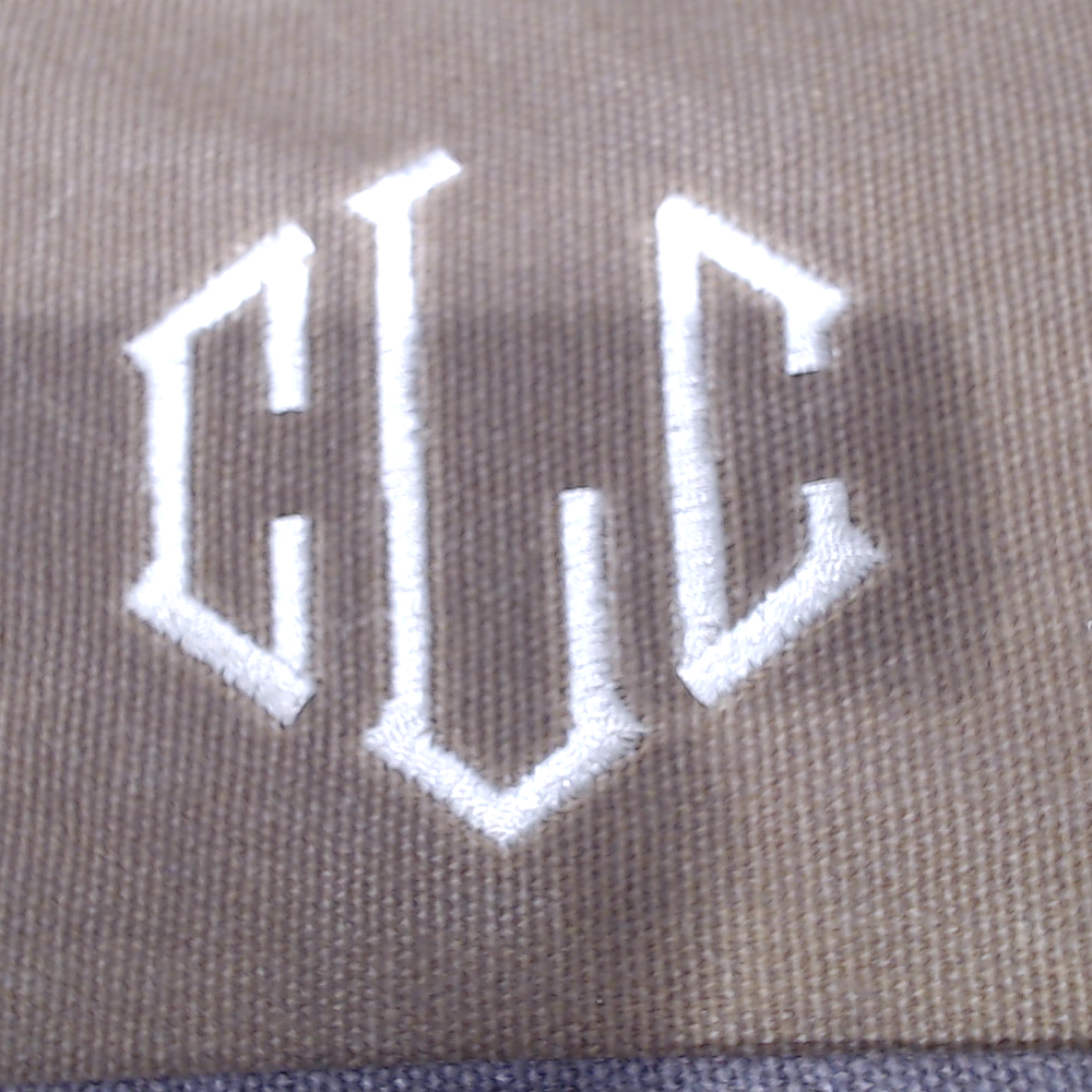 BLOOPER ACCESSORY: Personalized Waxed Canvas Bible Carrier
