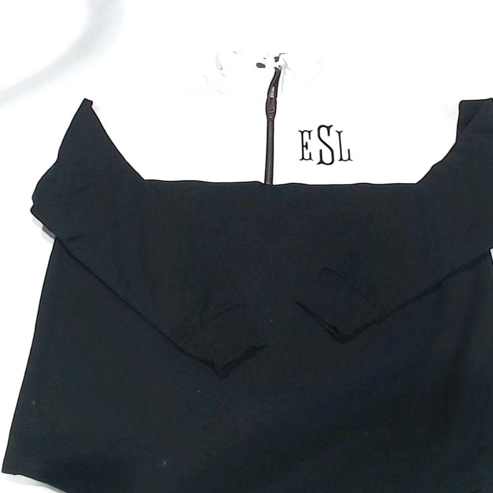 BLOOPER CLOTHING: Monogrammed Quarter Zip Sweatshirt