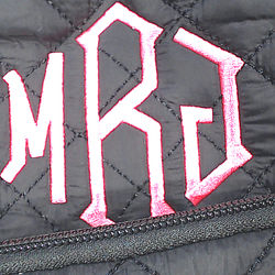 BLOOPER BAG: Monogrammed Quilted Laptop Backpack