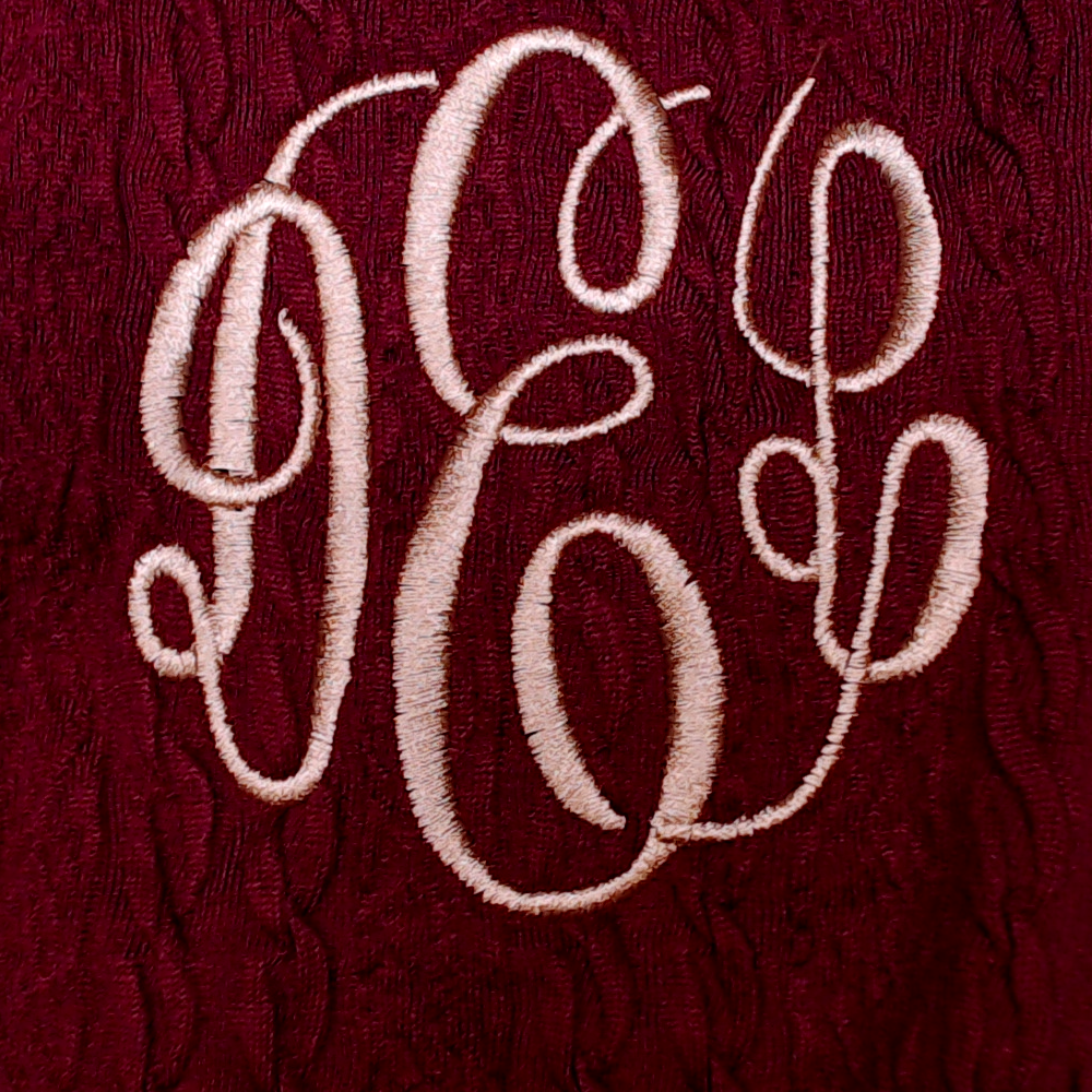 BLOOPER CLOTHING: Monogrammed Cable Knit Pullover