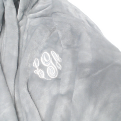 BLOOPER CLOTHING: Monogrammed Full Length Plush Robe