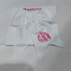 BLOOPER KIDS: Monogrammed Girls Hair Bow