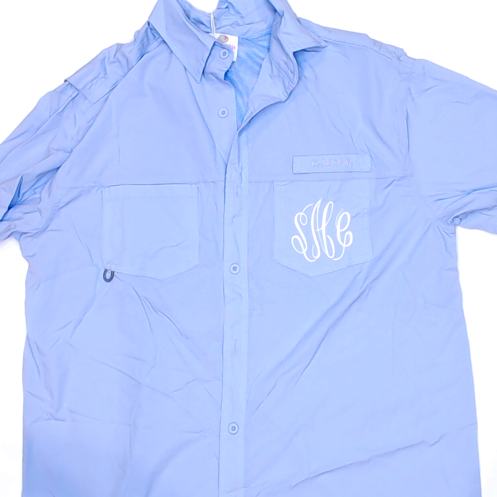 BLOOPER CLOTHING: Monogrammed Fishing Shirt