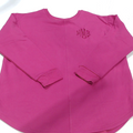 BLOOPER CLOTHING: Monogrammed Open Back Sweatshirt