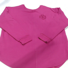 BLOOPER CLOTHING: Monogrammed Open Back Sweatshirt