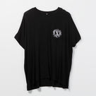 Monogrammed Short Sleeve Tunic | Black