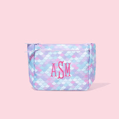 Monogrammed Kids Toiletry Bag in Pastel Mermaid