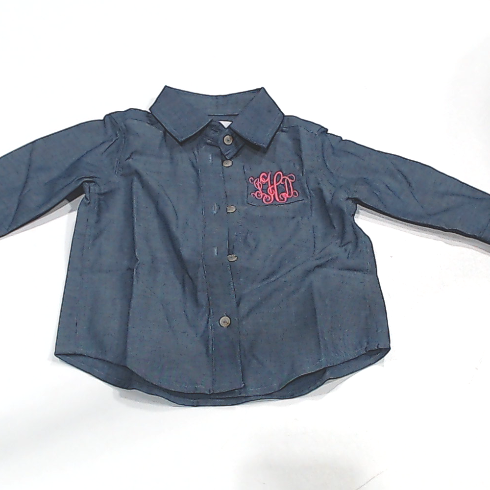 BLOOPER KIDS: Monogrammed Kids Button Down Tunic