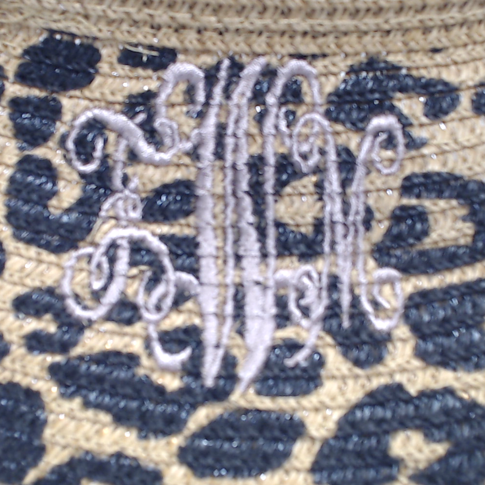 BLOOPER ACCESSORY: Monogrammed Packable Straw Visor
