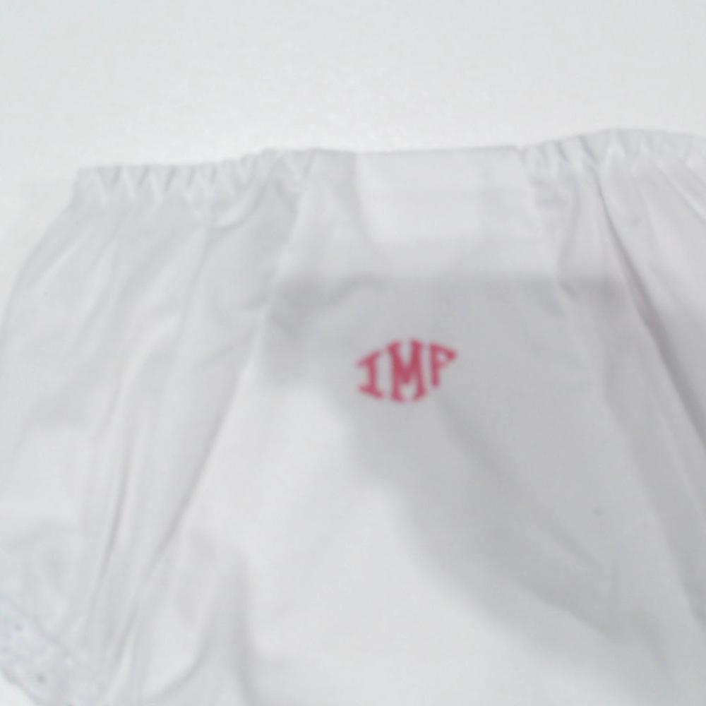 BLOOPER KIDS CLOTHING: Monogrammed White Eyelet Baby Bloomers