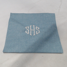 BLOOPER ACCESSORY: Monogrammed Linen Pillow Case