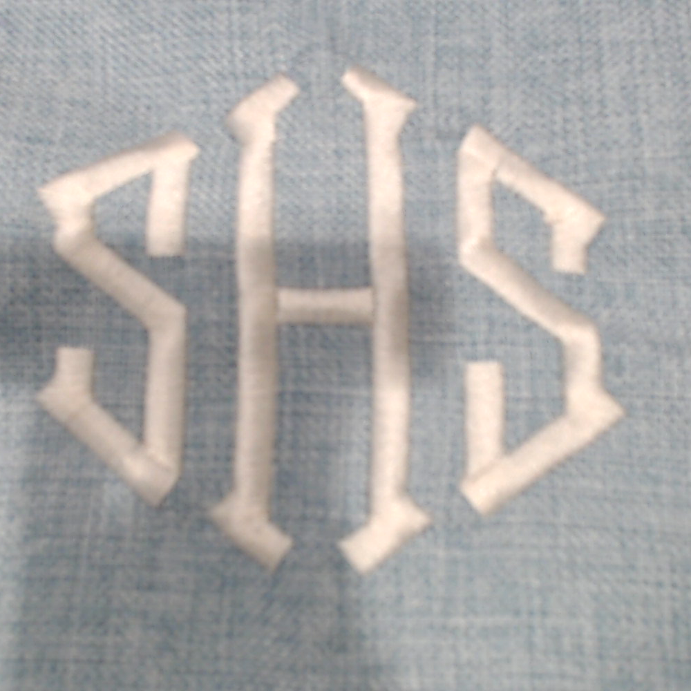 BLOOPER ACCESSORY: Monogrammed Linen Pillow Case
