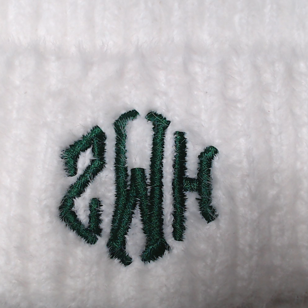 BLOOPER ACCESSORY: Monogrammed Beanie