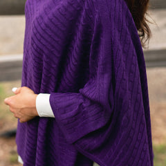 side of purple poncho