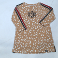 BLOOPER KIDS: Monogrammed Toddler Striped Sleeve Dress