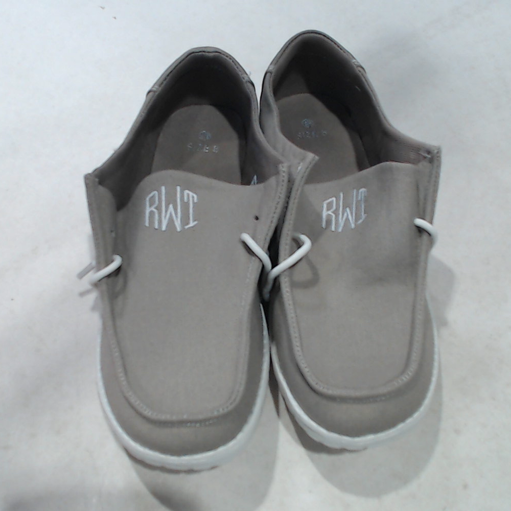 BLOOPER SHOES: Monogrammed Slip On Shoes