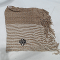 BLOOPER CLOTHING: Monogrammed Striped Chenille Poncho