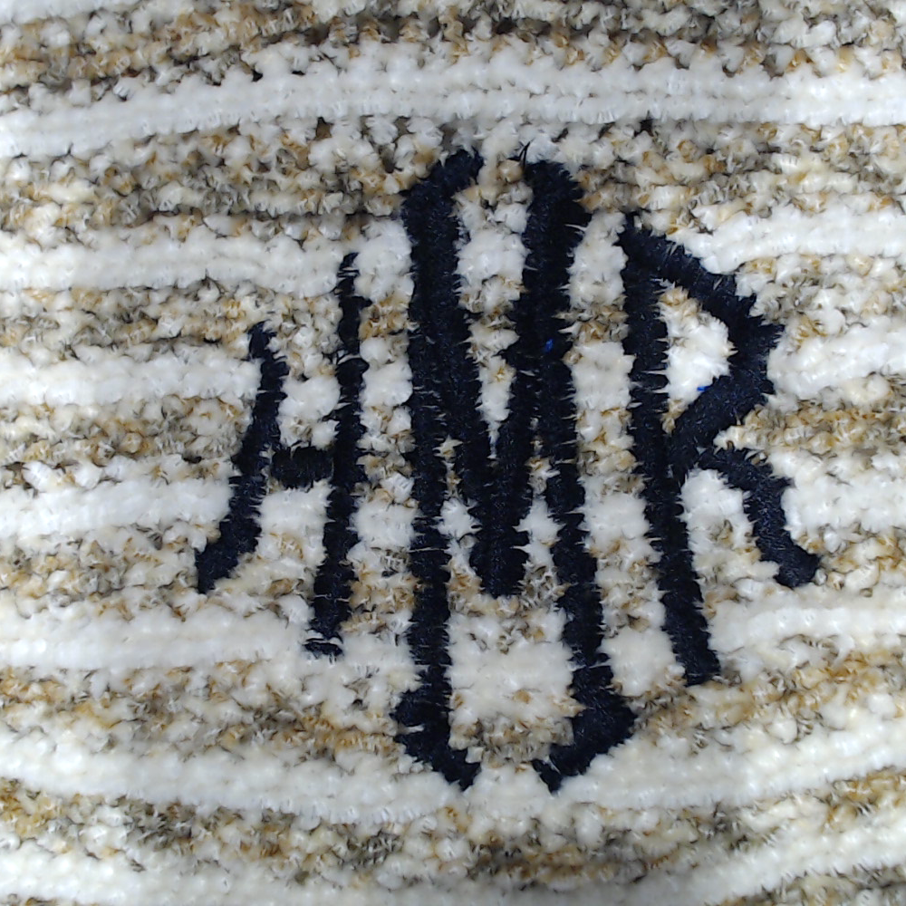 BLOOPER CLOTHING: Monogrammed Striped Chenille Poncho
